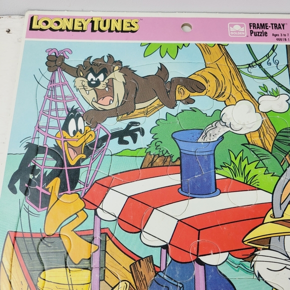 Vintage Looney Tunes and Adventures of Batman Frame-Tray Puzzles Golden Books - Picture 9 of 16
